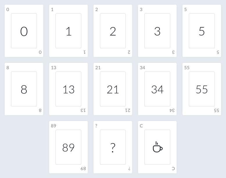 Deck of Fibonacci cards
